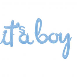 Μπαλόνι Φράση "it's a boy" - Anagrmam – γαλάζιο - Κωδικός: A3916911 - Anagram